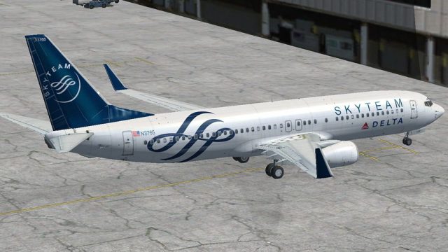 Screenshot 1 — Delta Skyteam Boeing 737-800