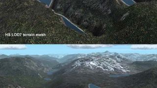 Screenshot 2 — Patches for my LOD7/9 Terrain Meshes of BC