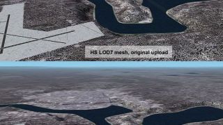 Screenshot 3 — Patches for my LOD7/9 Terrain Meshes of BC