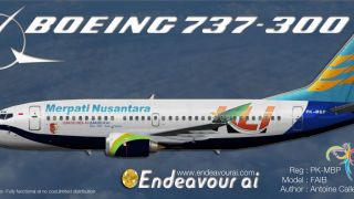 Screenshot 1 — Merpati Nusantara Boeing 737-300