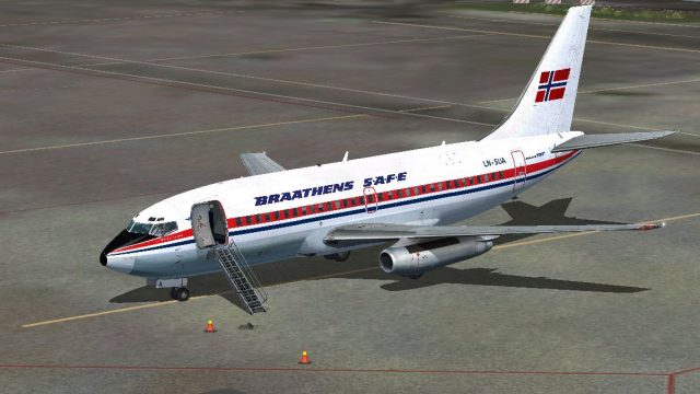 Screenshot 1 — Braathens SAFE Boeing 737-205 LN-SUA