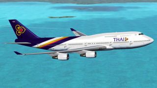 Screenshot 1 — Thai Airways Boeing 747-4D7
