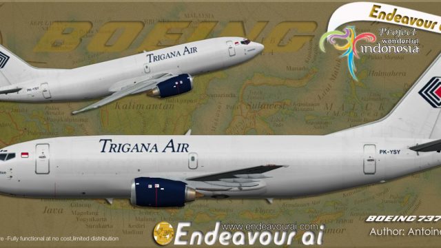 Screenshot 1 — Trigana Air Boeing 737-300/F PK-YSY