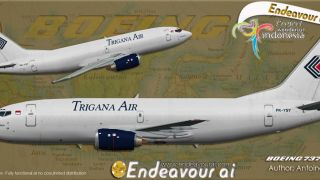 Screenshot 1 — Trigana Air Boeing 737-300/F PK-YSY