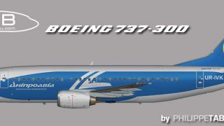 Screenshot 1 — Dniproavia Boeing 737-300 UR-IVK