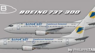 Screenshot 3 — Ukraine Airlines/Aerosvit/Dniproavia Boeing Repaint Pack for FAIB