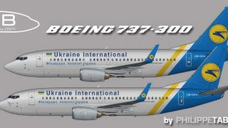 Screenshot 1 — Ukraine Airlines/Aerosvit/Dniproavia Boeing Repaint Pack for FAIB