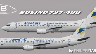 Screenshot 4 — Ukraine Airlines/Aerosvit/Dniproavia Boeing Repaint Pack for FAIB