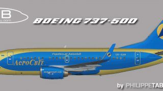 Screenshot 5 — Ukraine Airlines/Aerosvit/Dniproavia Boeing Repaint Pack for FAIB