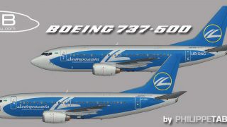 Screenshot 2 — Ukraine Airlines/Aerosvit/Dniproavia Boeing Repaint Pack for FAIB