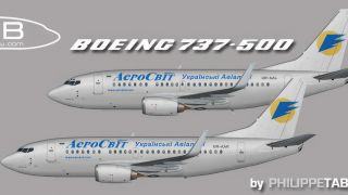 Screenshot 8 — Ukraine Airlines/Aerosvit/Dniproavia Boeing Repaint Pack for FAIB