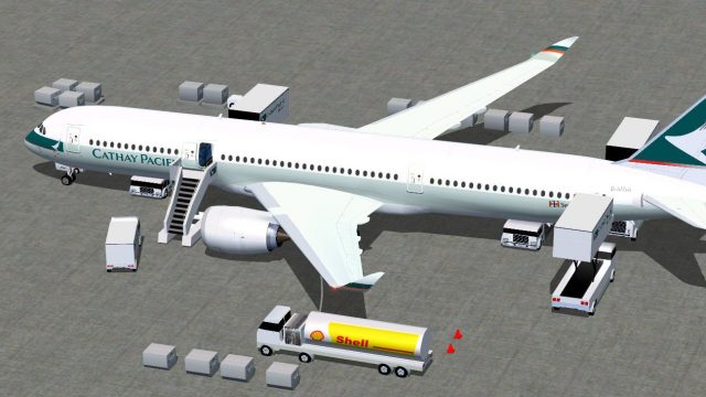 Screenshot 1 — Cathy Pacific Airbus A350-900 V4