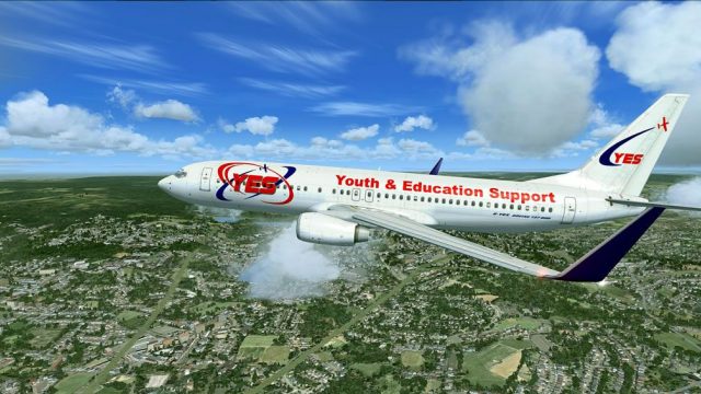 Screenshot 1 — YES (Youth & Education Support) Boeing 737-800 G-YES