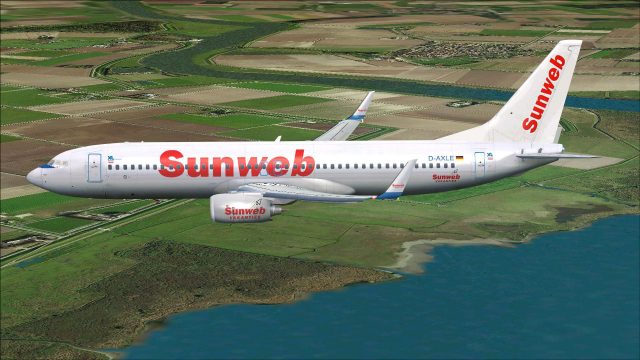 Screenshot 1 — XL Airways Boeing 737-800 Sunweb Colors