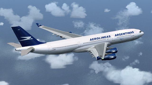 Screenshot 1 — Aerolineas Argentinas Airbus A340-200 LV-ZPO