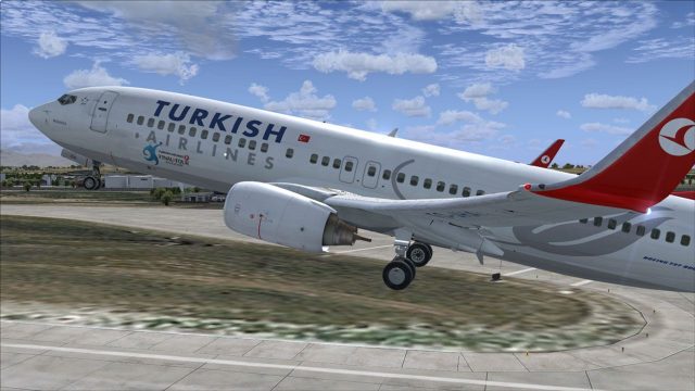 Screenshot 1 — Turkish Airlines Boeing 737-800 NGX TC-JHA