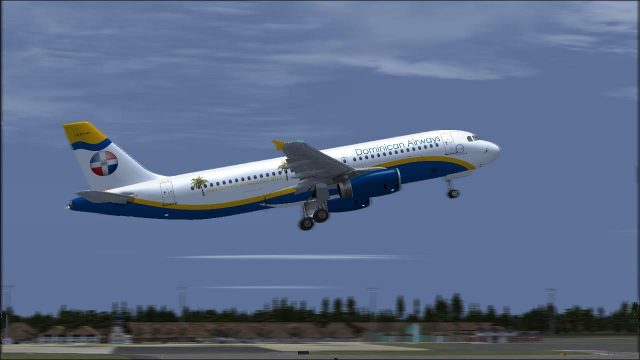 Screenshot 1 — Dominican Airways Airbus A320 HI-DR144