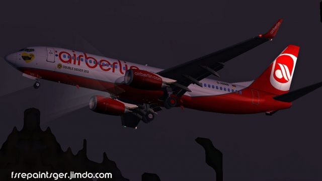 Screenshot 1 — Air Berlin Boeing 737-800 BVB Sticker