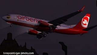 Screenshot 1 — Air Berlin Boeing 737-800 BVB Sticker
