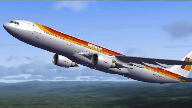 Screenshot 1 — Iberia Airbus A330-300 EC-LZJ