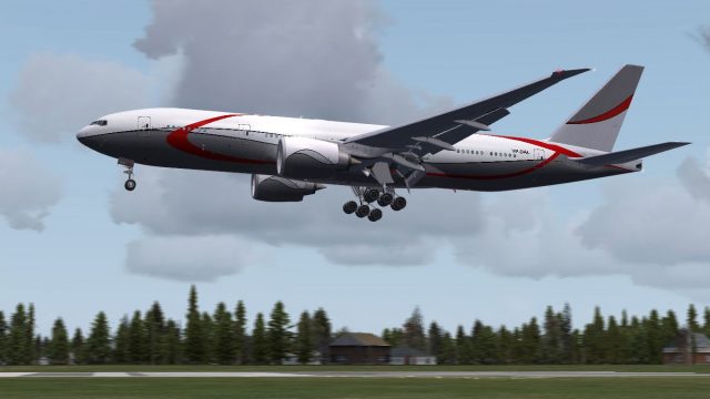 Screenshot 1 — Fictional Private Boeing 777-200LR