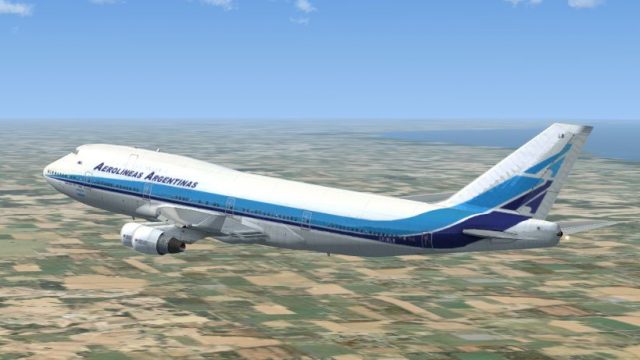 Screenshot 1 — Aerolineas Argentinas Boeing 747-400 1980's