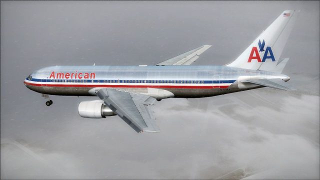 Screenshot 1 — American Airlines Boeing 767-200ER V1.1