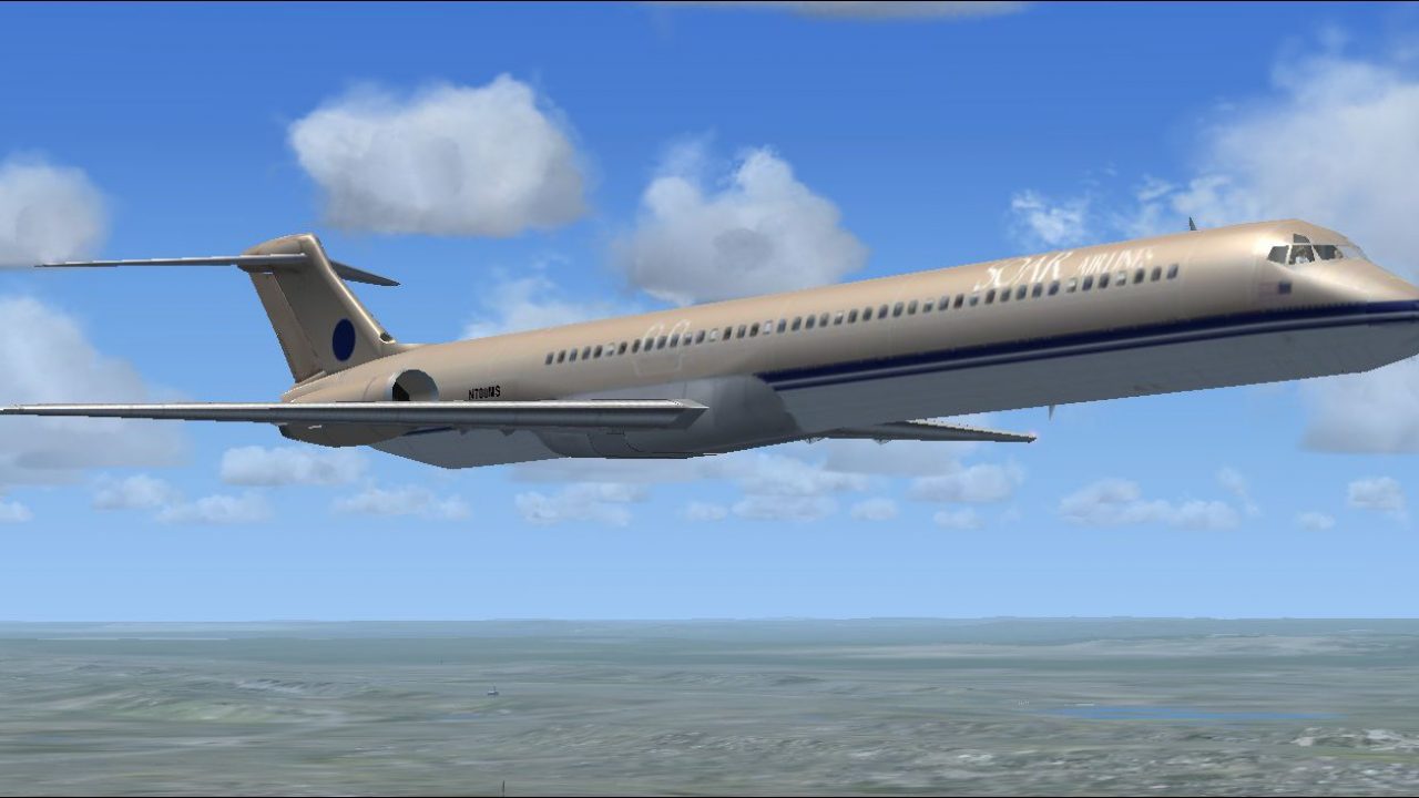 AI McDonnell Douglas MD-83 Made Flyable for FSX