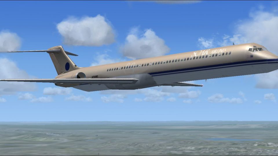 AI McDonnell Douglas MD-83 Made Flyable for FSX