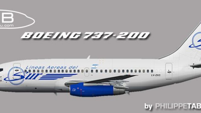 Screenshot 1 — Lineas Aereas del Sur Boeing 737-200 ADV LV-ZXC