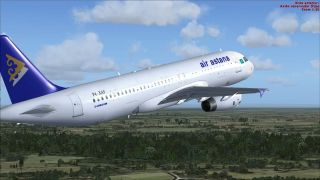 Screenshot 1 — Air Astana Airbus A320-231 P4-XAS