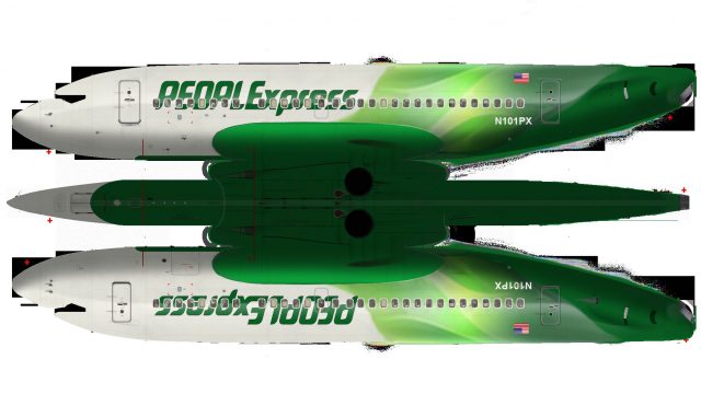 Screenshot 1 — PEOPLExpress Boeing 737-600
