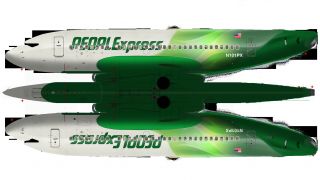 Screenshot 1 — PEOPLExpress Boeing 737-600