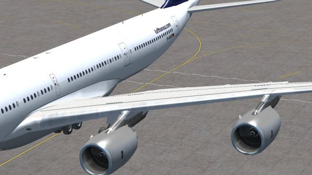 Screenshot 1 — Lufthansa Airbus A340-600 LH334