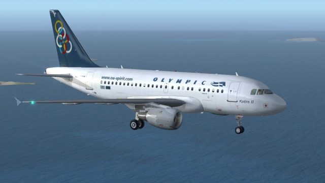 Screenshot 1 — Olympic Air Airbus A318
