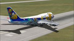 ANA ポケモンジェット 1998 Boeing 747-400 1/400 fsx-posky747-anaja8965zip-7-