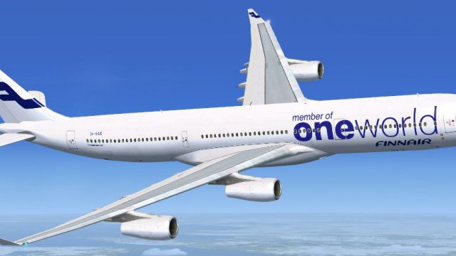 【美品】FINNAIR A340-300 ワンワールド Phoenix tom-a343fin-nc-oneworldzip-16-