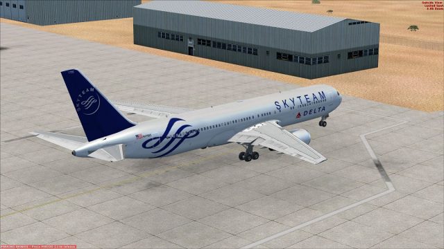 Screenshot 1 — Delta And Alitalia Skyteam Boeing 767-300ER