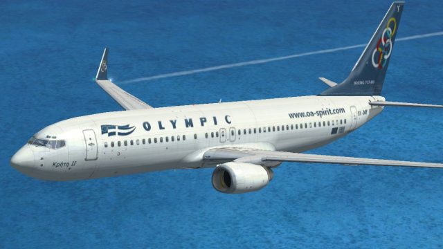 Screenshot 1 — Olympic Air Boeing 737-800