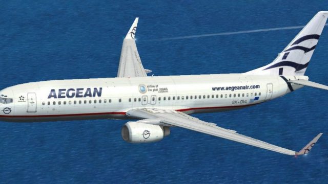 Screenshot 1 — Aegean Boeing 737-800