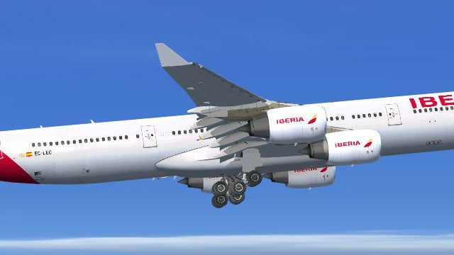 Screenshot 1 — Iberia Airbus A340-642 EC-LEU