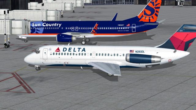 Screenshot 1 — Delta Airlines McDonnell Douglas DC-9-20 N283DL