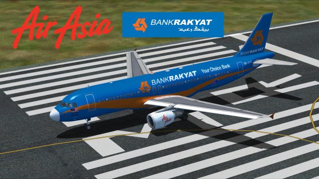 Screenshot 1 — Malaysia AirAsia Airbus A320 Bank Rakyat