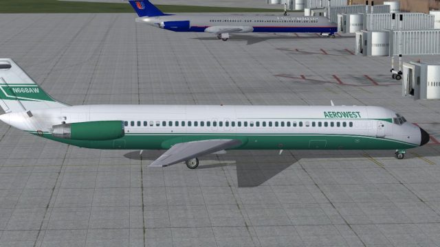 Screenshot 1 — Aerowest McDonnell Douglas DC-9-40 N668AW