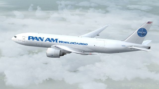 Screenshot 1 — Pan Am Cargo Boeing 777-FNT N596PA