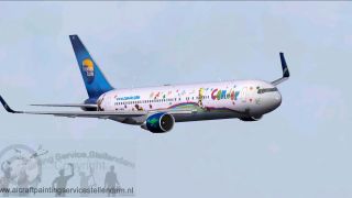 Screenshot 5 — Condor &quot;Heart of Children&quot; Boeing 767-300, Thomas Cook Tail