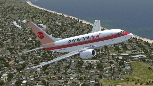 Screenshot 1 — Continental West Boeing 737-600 NI4307