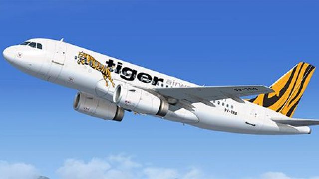 Screenshot 1 — Tiger Airways Airbus A319 IAE 9V-TRB