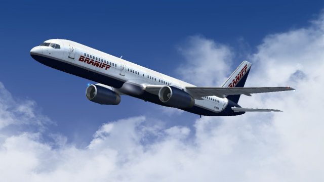 Screenshot 1 — Braniff Boeing 757 N1752B