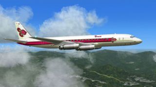 Screenshot 1 — Thai International Douglas DC-8